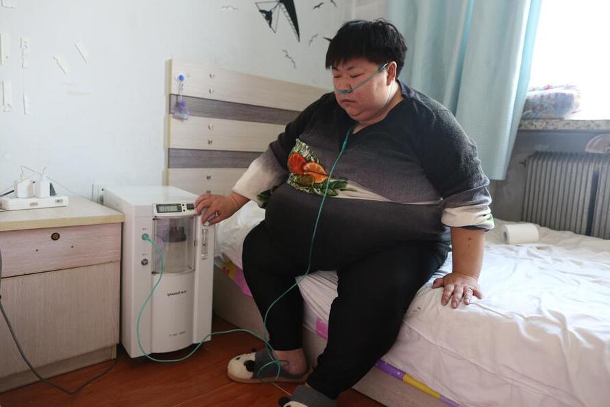 莱州胖女体重361斤到长春减肥 因胖生命遭到多次威胁3